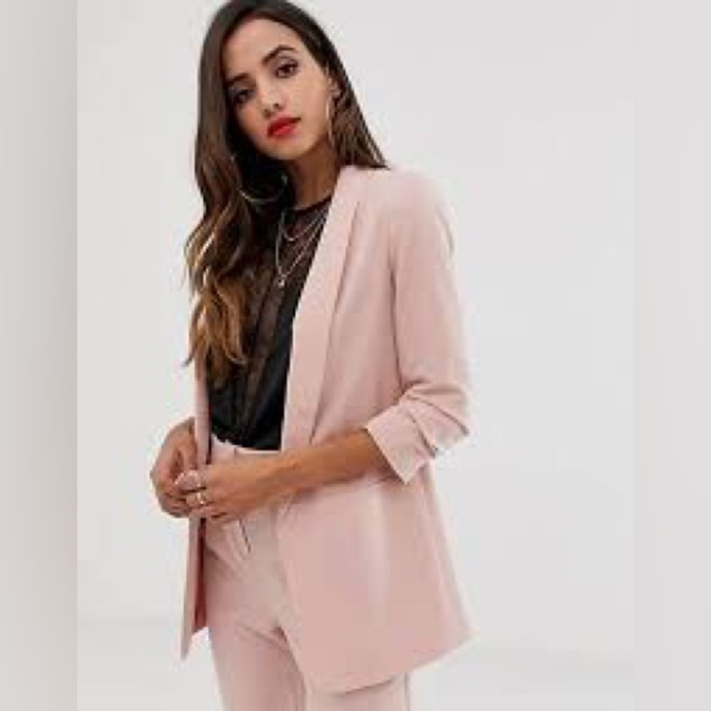 Zara pale pink blazer jacket XS